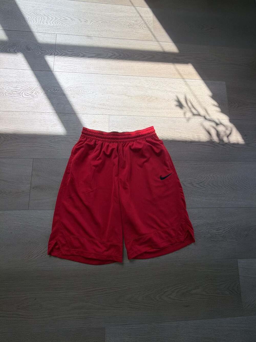 Nike Men's Dri-Fit Athletic Gym Sports Red Shorts Large